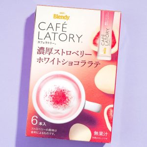 Blendy Cafe Latory Erdbeere weiße Choco Latte