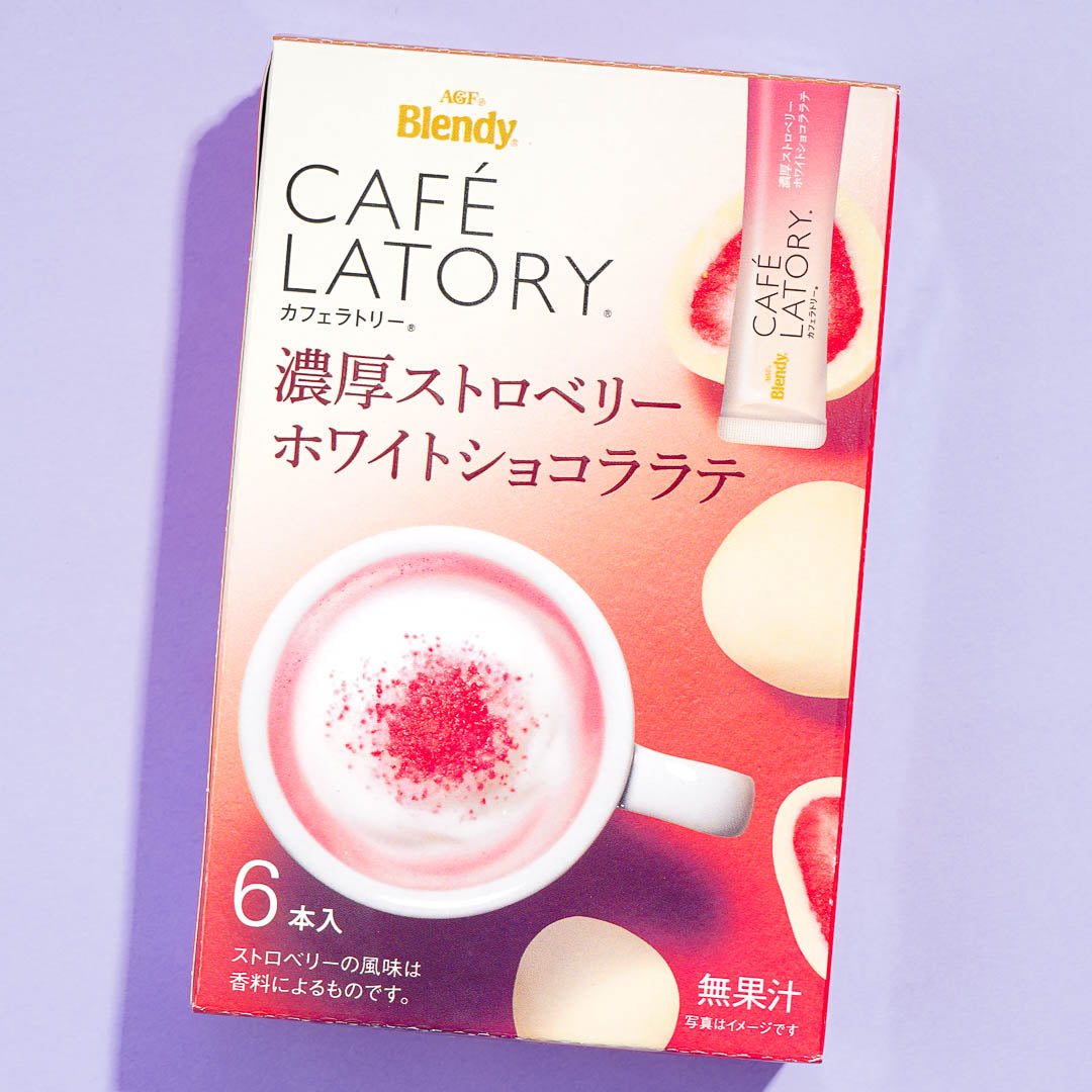 Blendy Cafe Latory Erdbeere Weiß Choco Latte