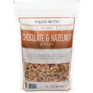 Hergestellt mit – Granola Zartbitterschokolade Haselnuss, 11 Oz – 6er Packung