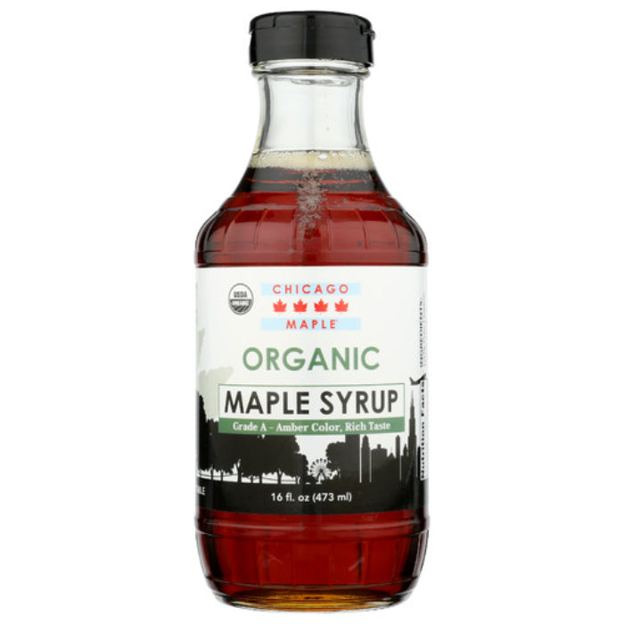 Chicago Maple – Organisches Ahornsirupglas, 16 Floz (Packung mit 12)