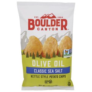 Boulder Canyon – Kettle Cooked Kartoffelchips Olivenöl Meersalz, 5 Unzen