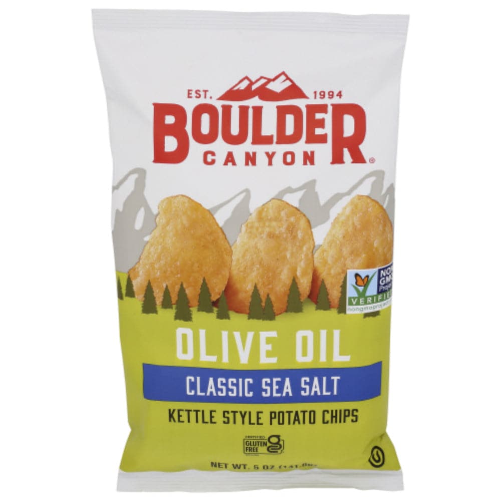 Boulder Canyon Wasserkocher gekocht Kartoffelchips Olivenöl Meersalz, 5 oz