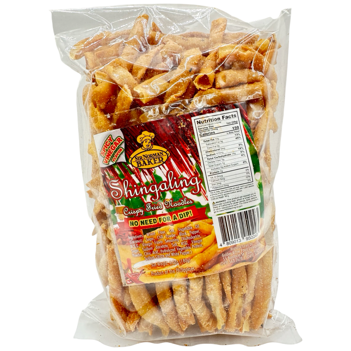 Sir Norman's Baker – Shingaling – Würziger Essiggeschmack – 180 G