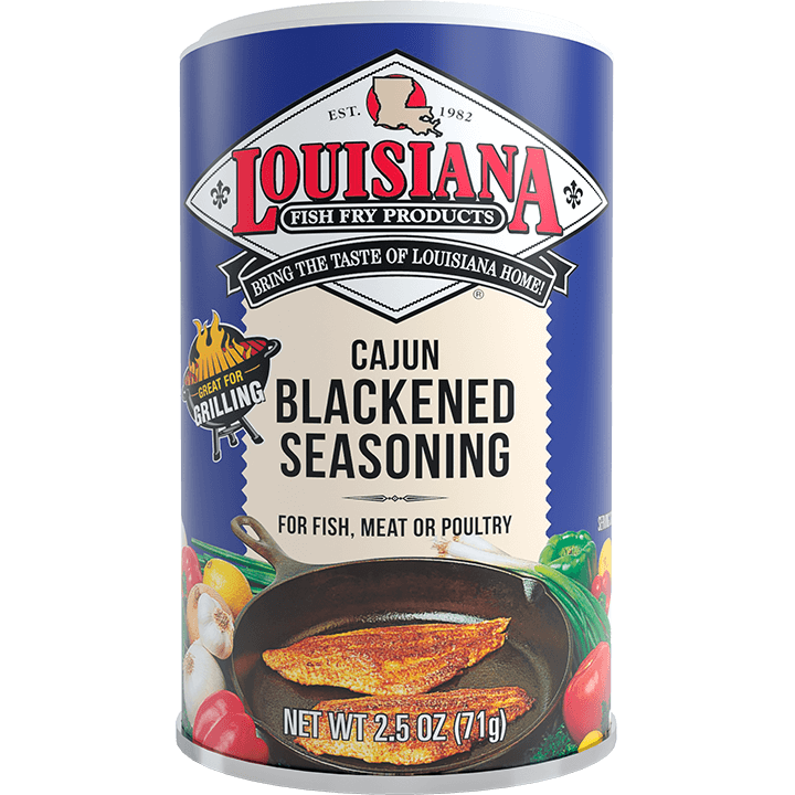 Louisiana Fisch Fry – geschwärztes Fischgewürz, 2,5 Oz – Packung mit 12 Stück