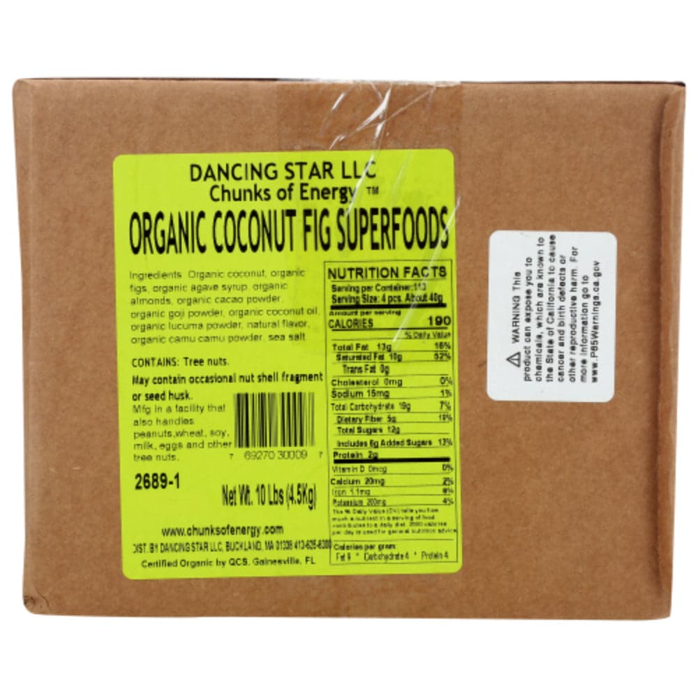 Dancing Star – Bio Feigen Kokos Superfoods, 10 Lbs