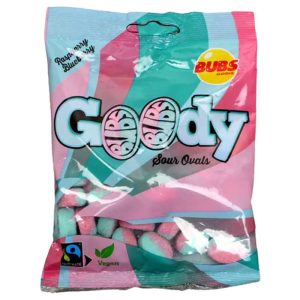 Bubs godis- gody saure Ovale, . mehrere Geschmacksrichtungen – 90g
