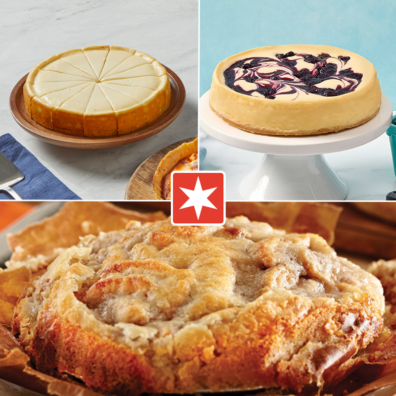 Rotes, weißes und blaues Dessertpaket