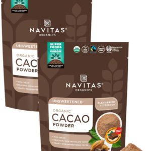 Navitas Organisches Kakaopulver, 24 Unzen (Packung mit 2)