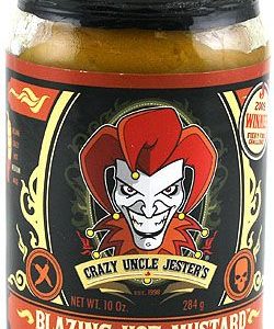 Crazy Uncle Jester’s Blazing Heißer Habanero, der Senf taucht. – 10oz