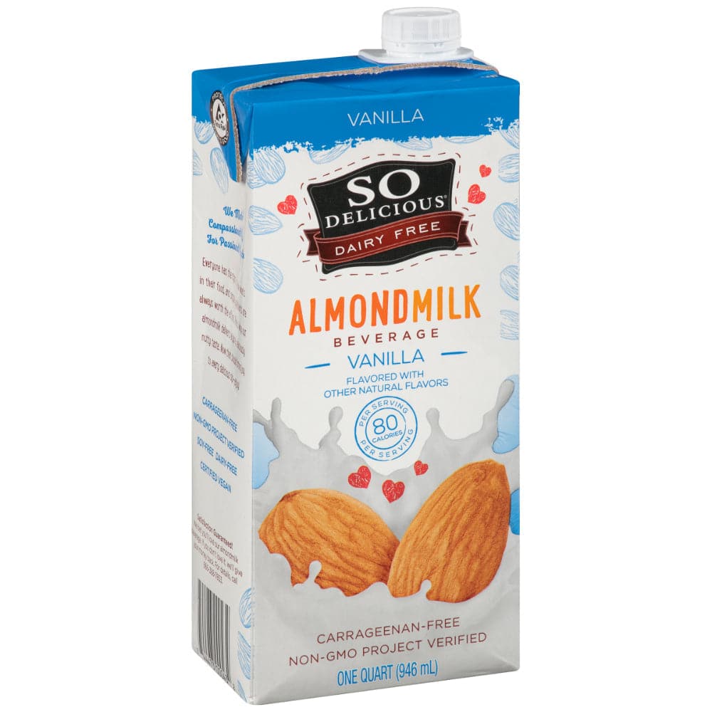 So Delicious – Milchfreie Mandelmilch Vanille, 946 ml