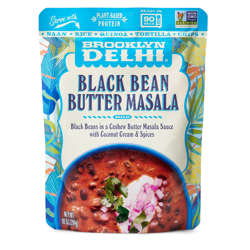 Brooklyn Delhi Schwarz Bean Butter Masala Beutel – 6 Beutel Tasche