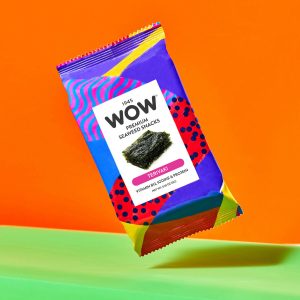1945 WOW Seetang Snacks, Single Origin – Teriyaki Packung – 72 Packungen x 1,05 oz Fall