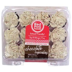 rote Teller Lebensmittel – Mini-Cupcakes, 11.85 Unzen