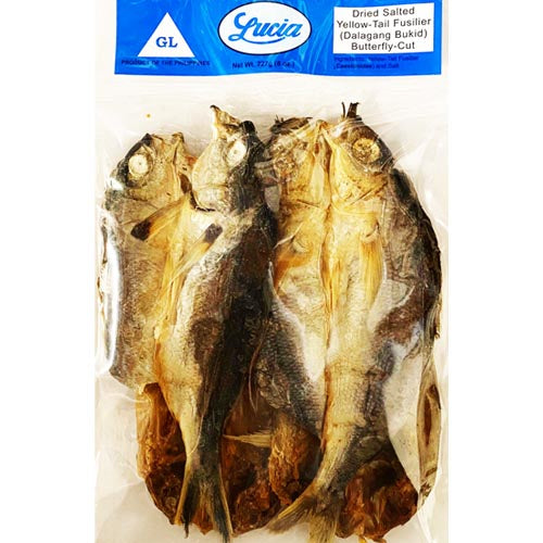 Lucia Getrockneter gesalzener Gelbschwanzfusilier (Dalagang Bukid) Butterfly Cut – 8 OZ