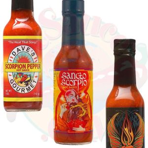 Best of Scorpion Pfeffer scharfe Saucen Geschenk-Set, 3/ . – 5oz
