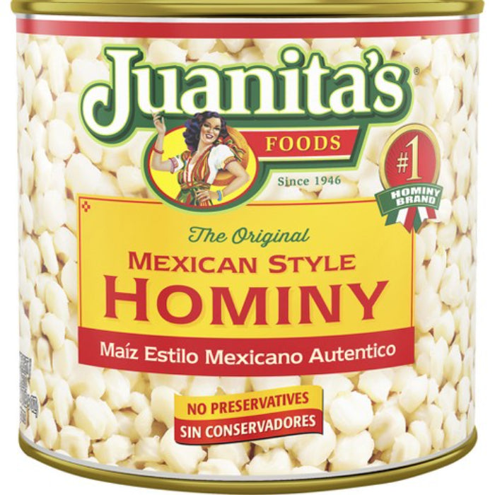 Juanitas – Hominy Mexican 25 Oz – (Packung mit 12 Stück)