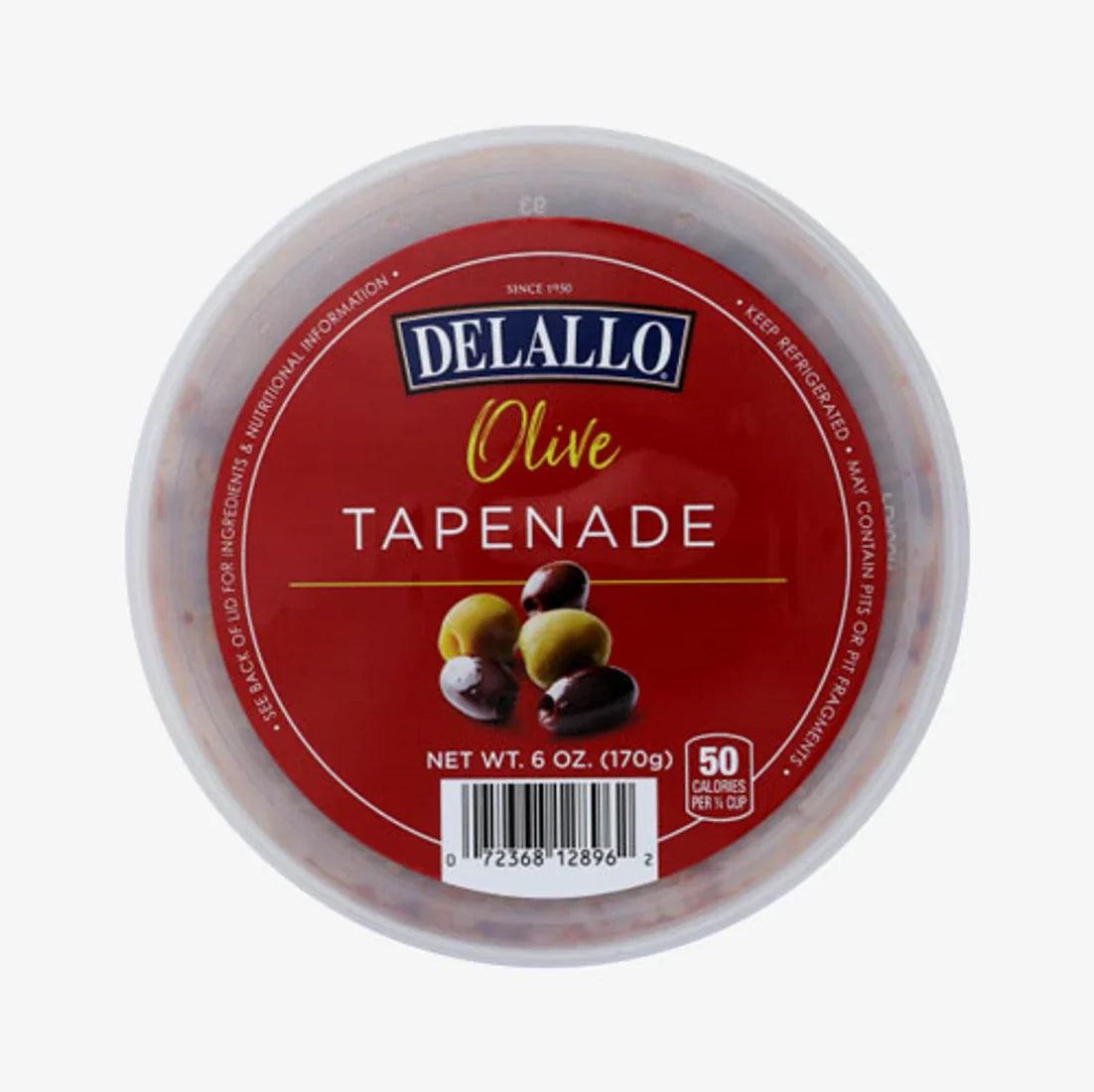 Delallo Dip Tapenade Oliv, 6 Oz (Packung mit 6)