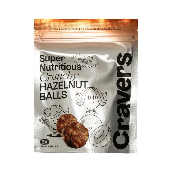 Cravers Haselnussbällchen – Gourmet-Snacks: knusprig, Kokosnuss, Kakao