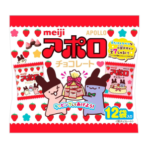 Meiji Apollo Erdbeer-Schokoladebeutel – hergestellt in japan – tokyo sakura Mall – 300g