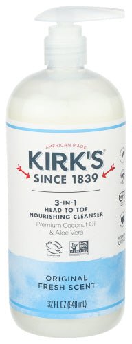 Kirk's Kastilien Flüssigkeit 3 in-1 Cleanser 32 oz