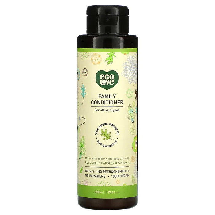 EcoLove – Grün Vegetables Conditioner, 17,6 fl oz – Packung mit 3 Stück