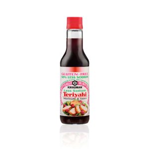 Kikkoman 50% Less Sodium glutenfreie Teriyaki Marinade & Sauce
