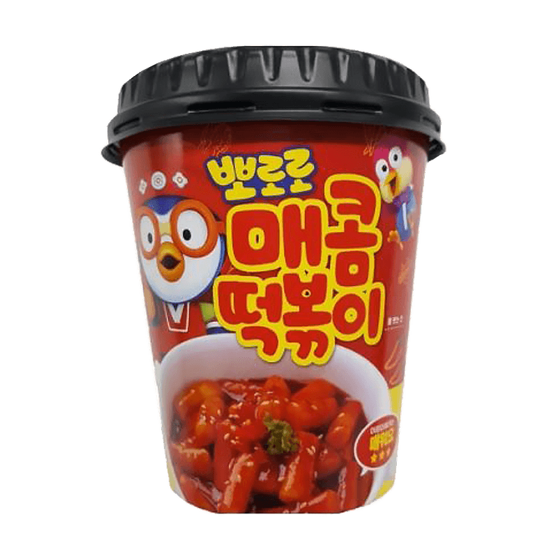 Pororo TTeokbokki Getrockneter Reiskuchen mit heißer Sauce
