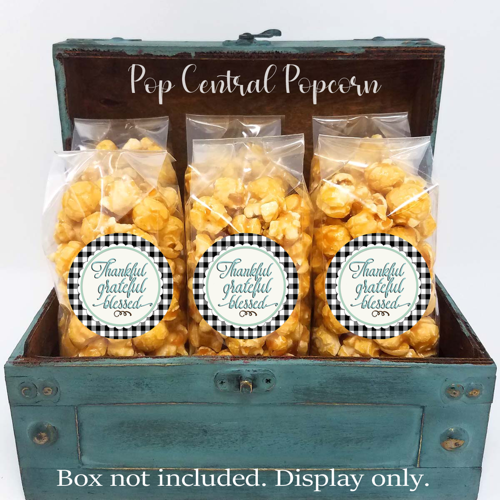 Buffalo kariert – Popcorntaschen zum Erntedankfest