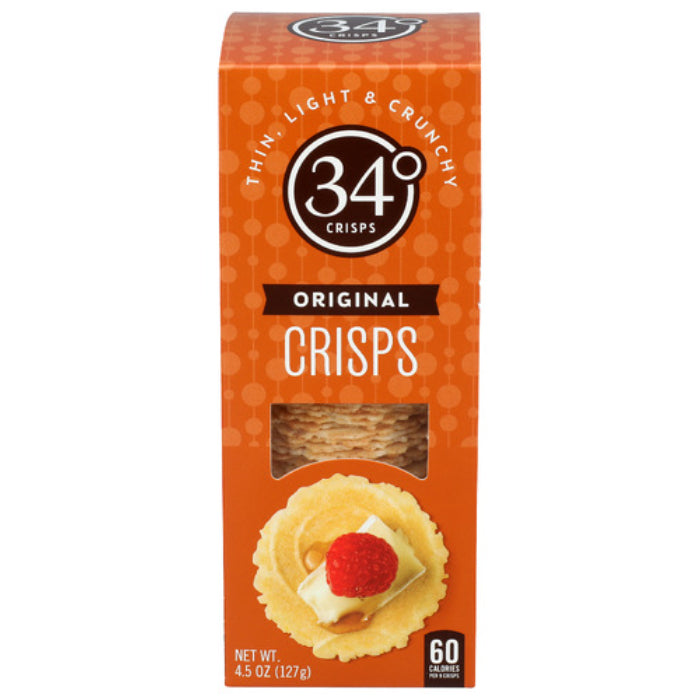 34 Grad – Crispbread natürlich, 4,5 Unzen – Packung mit 12 Stück