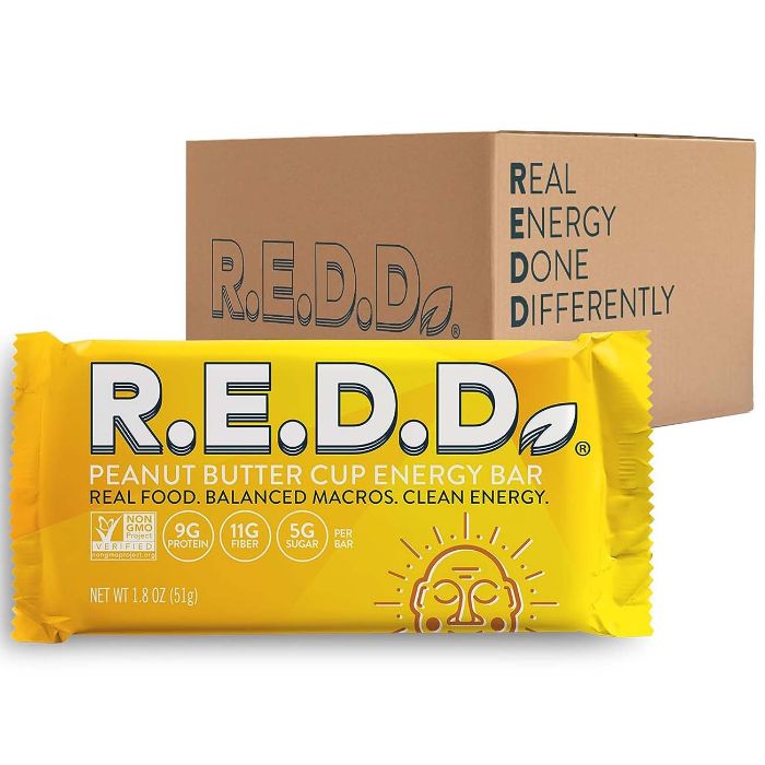 Redd Bar Bar Energy Erdnussbutter 1,8 Oz – Packung mit 12 Stück