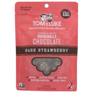 Tom & Luke dunkle Erdbeer-Schokolade-Snackaballs