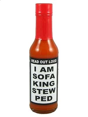Ich bin Sofa King Stew Ped Chilisauce, 5oz