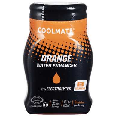 Coolmate Orange Water Enhancer mit Elektrolyten und 13 Vitaminen, zuckerfrei, 2 fl oz