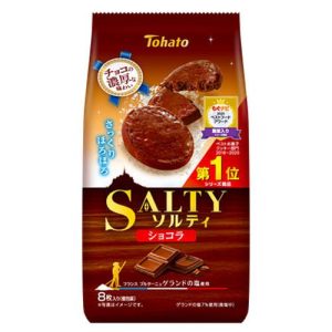 Tohato, SALTY, Butterkekse, Schokolade, 8 Stück