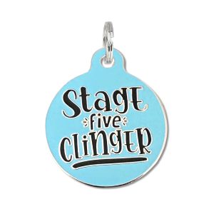 Bad Tags blau – Bühne 5 Clinger – Hund id Tag Halsband Charme