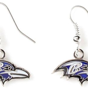 Aminco USA – NFL Baltimore Ravens Logo baumeln Ohrringe