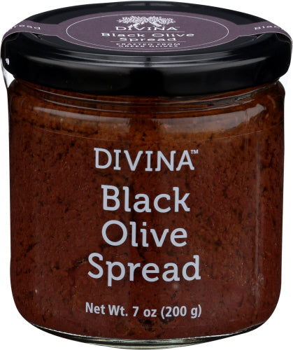 Divina Schwarzer Olivenaufstrich, 7 Oz (Packung mit 12)