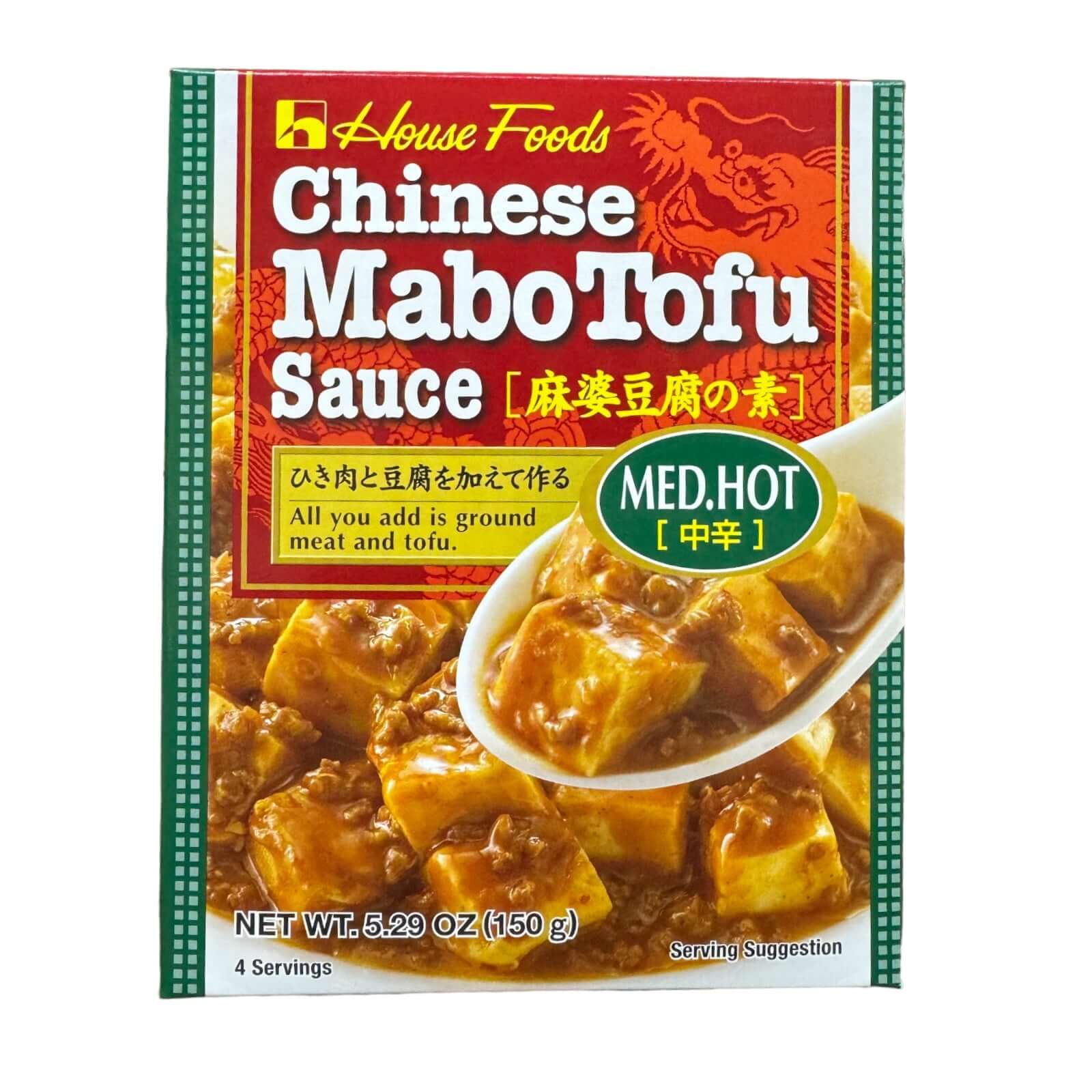House Foods Chinesische Mabo Tofu Sauce Med. Heiß