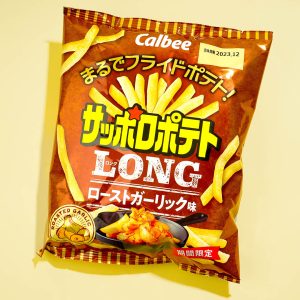 Calbee Sapporo Langkartoffel-Snack – gerösteter Knoblauch