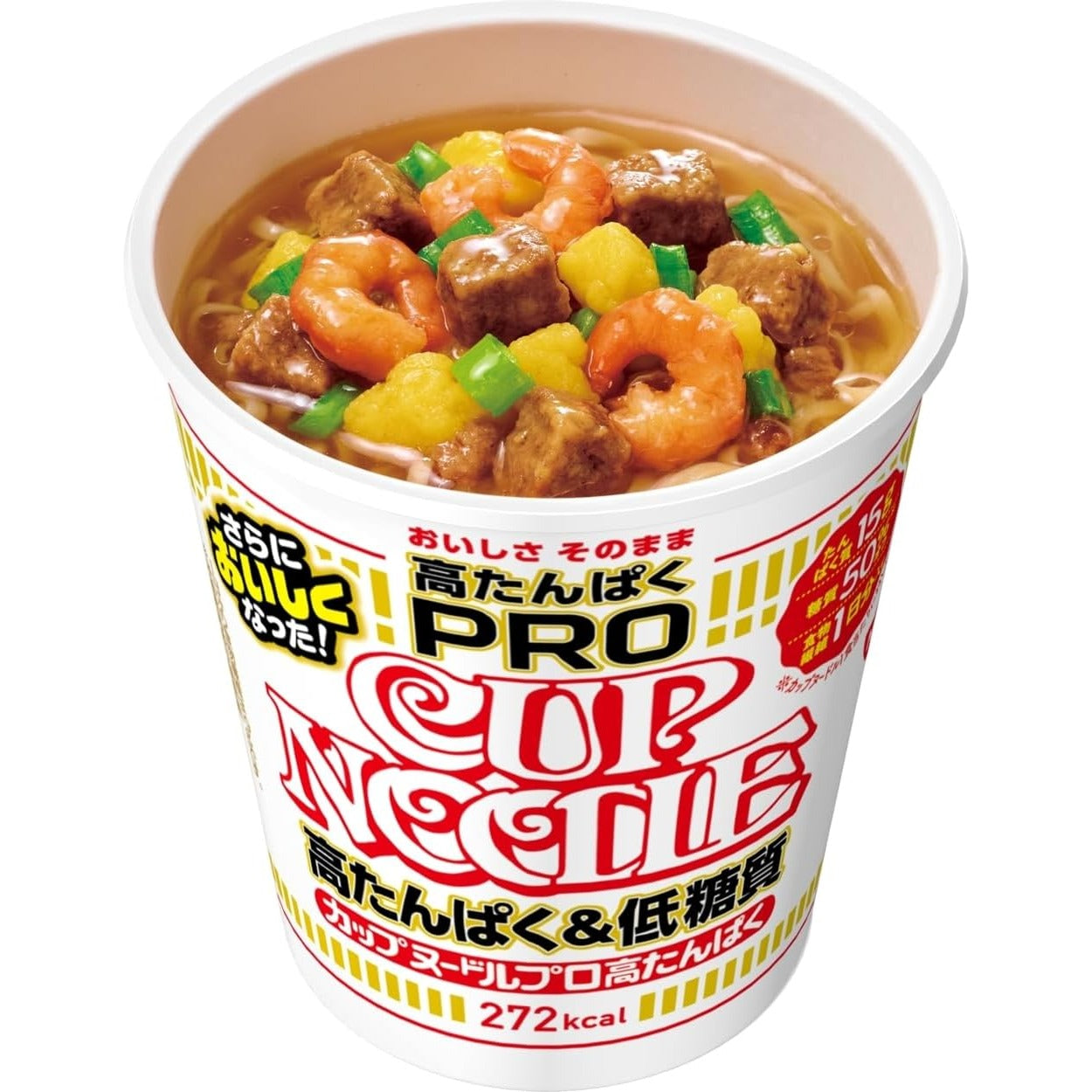 NISSIN Cup Noodle PRO High Protein & Low Zucker 74g x 12 Packs Hergestellt in Japan – Tokyo Sakura Mall