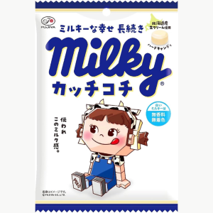 Fujiya “Katchi-Kochi” Hard Milky Süßigkeiten × 6 Taschen – extra feste cremige Milchsüßigkeiten – in Japan hergestellt – tokyo sakura Mall – 72g
