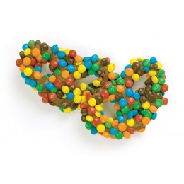 Asher's Gourmet Milchschokolade Brezeln mit Mini M&M's
