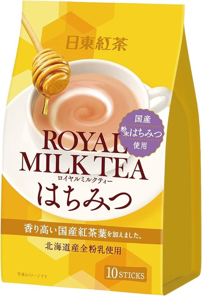 Nittoh, Royal Milch Tee, weißer Pfirsichgeschmack, 10 Stäbchen