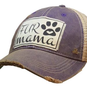 Vintage Life Pelz Mama Distressed Trucker Hut Baseballmütze