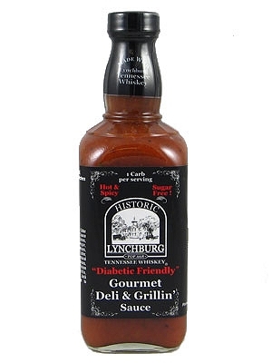 Historic Lynchburg Tennessee diabetische freundliche Deli Grillin Sauce, 16oz