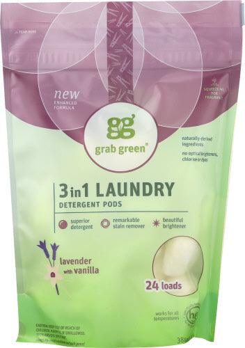 Grabgreen – Waschmittel 3In1 Lavendel Vanille, 15.2 Oz (Packung von 1)