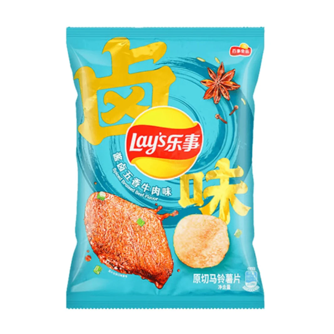 Lays Geschmortes Rindfleisch 70g – CHINA (Fall von 12)