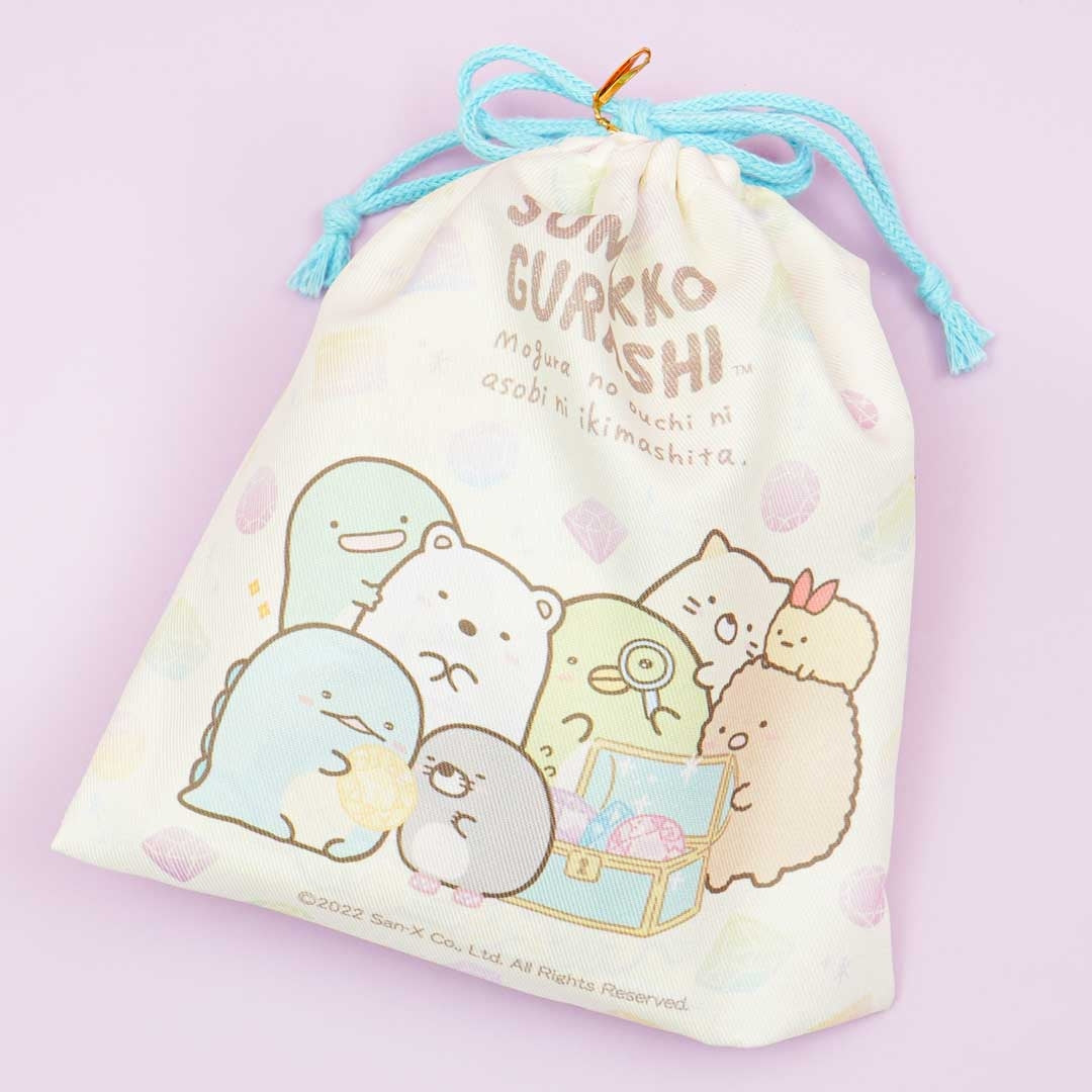 Sumikko Gurashi Edelstein Liebe Kordelzug Snack Tasche