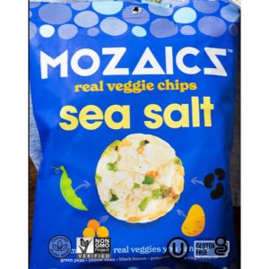 Mozaics – Veggie Sea Salz-Multipack-Chips, 4,5 Unzen – Packung mit 5 Stück