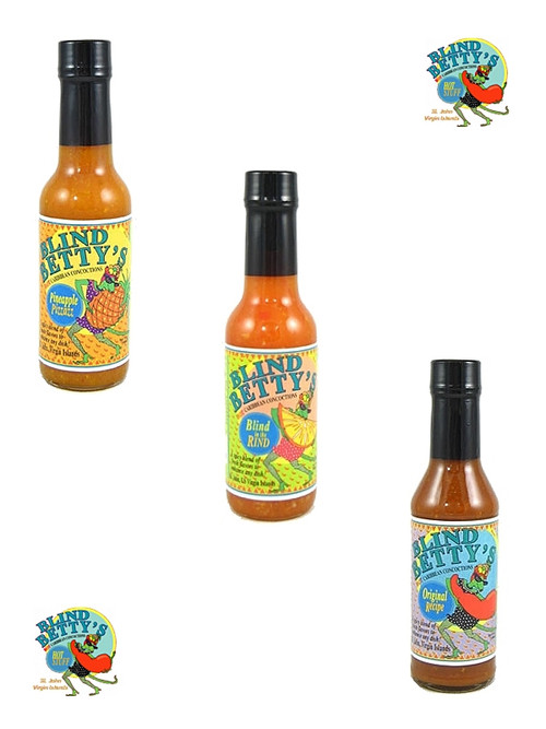 Blind Betty's Chilisauce Geschenkset, 3/5oz
